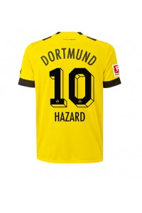 Borussia Dortmund Thorgan Hazard #10 Voetbaltruitje Thuis tenue 2022-23 Korte Mouw
